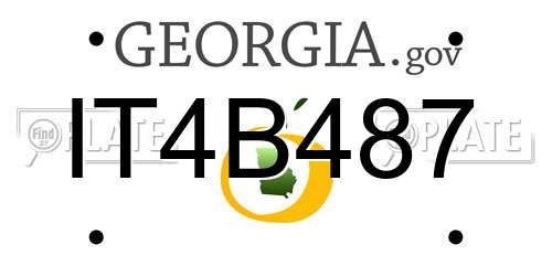 IT4B487 Georgia License Plate