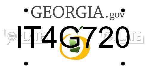 IT4G720 Georgia License Plate