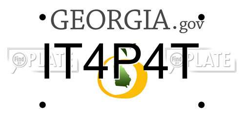 IT4P4T Georgia License Plate