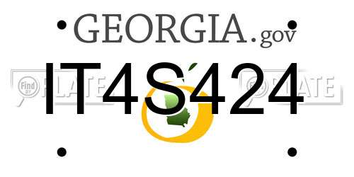 IT4S424 Georgia License Plate