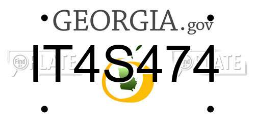 IT4S474 Georgia License Plate