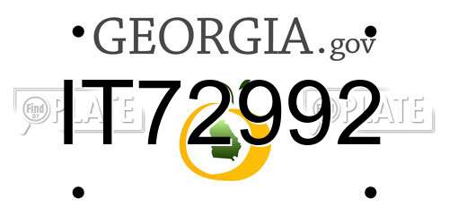 IT72992 Georgia License Plate