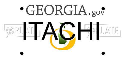 ITACHI Georgia License Plate