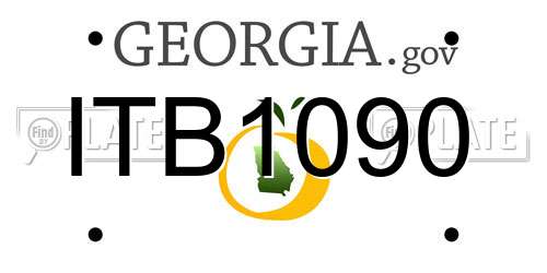ITB1090 Georgia License Plate