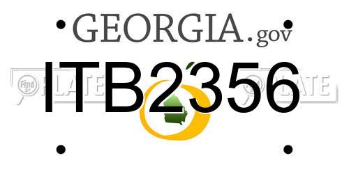 ITB2356 Georgia License Plate