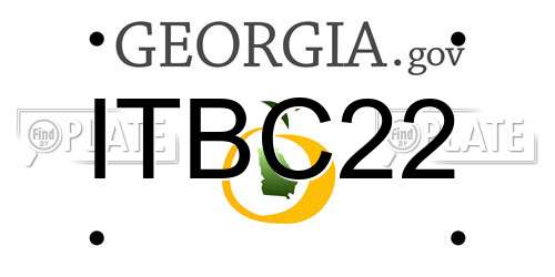 ITBC22 Georgia License Plate