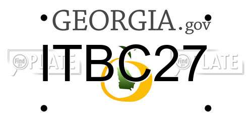 ITBC27 Georgia License Plate