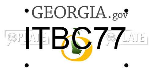 ITBC77 Georgia License Plate