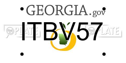 ITBV57 Georgia License Plate