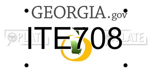 ITE708 Georgia License Plate