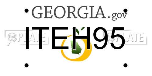 ITEH95 Georgia License Plate