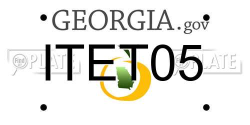 ITET05 Georgia License Plate