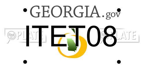 ITET08 Georgia License Plate