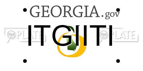 ITGIITI Georgia License Plate