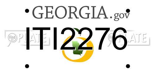 ITI2276 Georgia License Plate