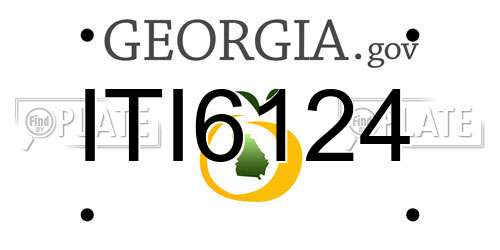 ITI6124 Georgia License Plate
