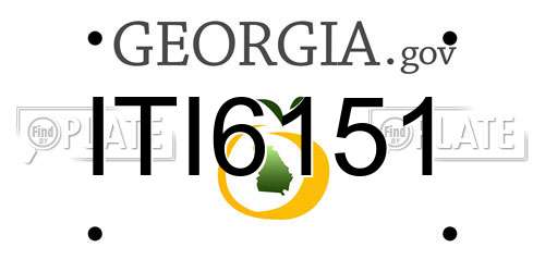 ITI6151 Georgia License Plate
