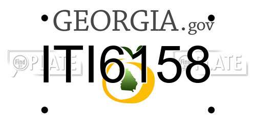 ITI6158 Georgia License Plate