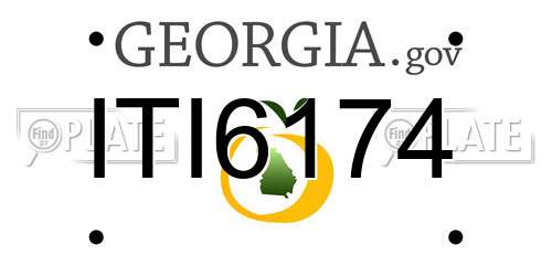 ITI6174 Georgia License Plate