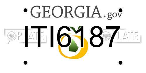 ITI6187 Georgia License Plate