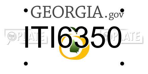 ITI6350 Georgia License Plate