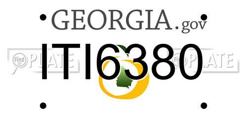 ITI6380 Georgia License Plate
