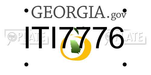 ITI7776 Georgia License Plate