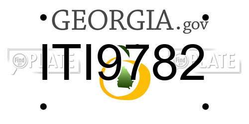ITI9782 Georgia License Plate