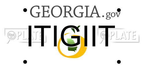 ITIGIIT Georgia License Plate