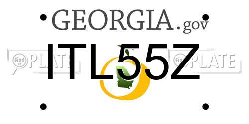 ITL55Z Georgia License Plate