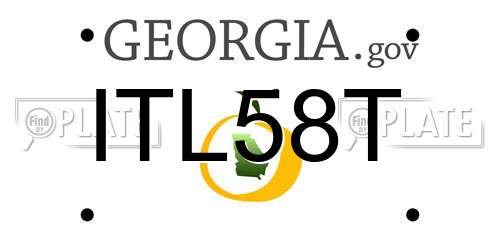 ITL58T Georgia License Plate