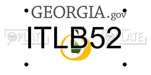 ITLB52 Georgia License Plate
