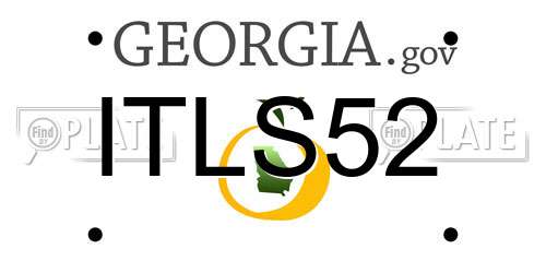 ITLS52 Georgia License Plate