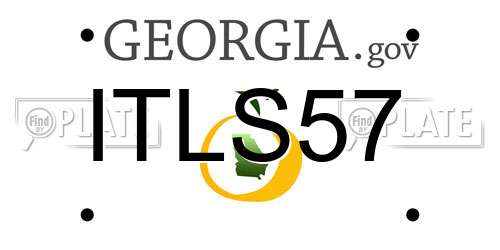 ITLS57 Georgia License Plate