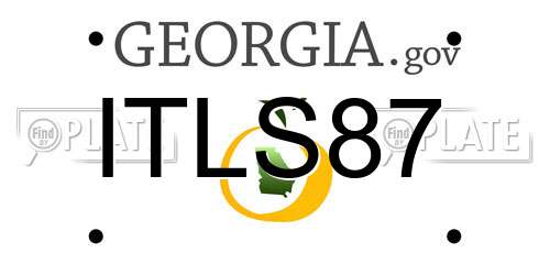 ITLS87 Georgia License Plate