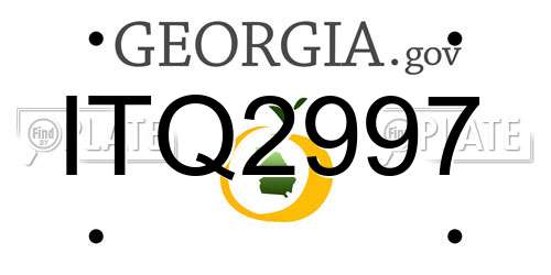 ITQ2997 Georgia License Plate