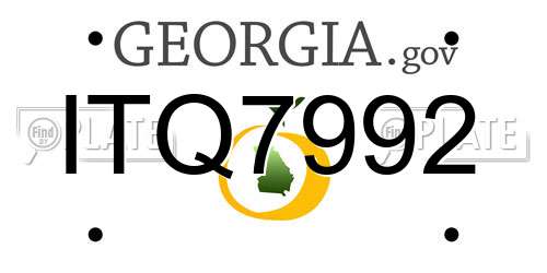 ITQ7992 Georgia License Plate