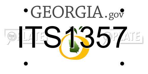 ITS1357 Georgia License Plate