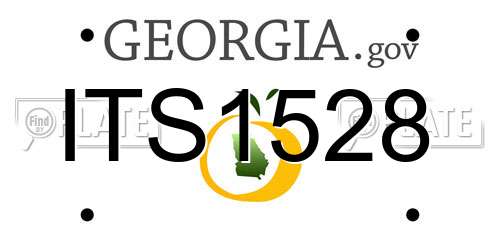 ITS1528 Georgia License Plate