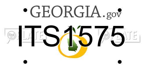 ITS1575 Georgia License Plate