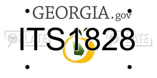 ITS1828 Georgia License Plate