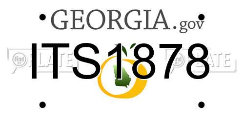 ITS1878 Georgia License Plate