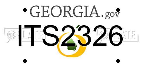 ITS2326 Georgia License Plate