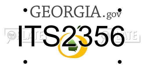 ITS2356 Georgia License Plate