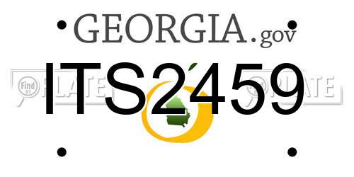 ITS2459 Georgia License Plate