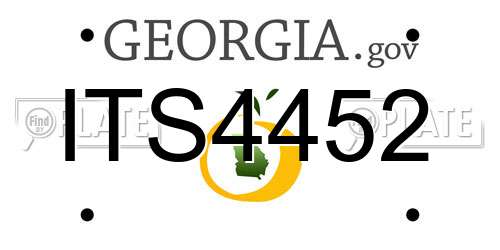 ITS4452 Georgia License Plate