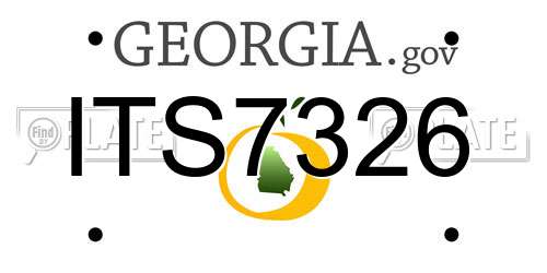 ITS7326 Georgia License Plate