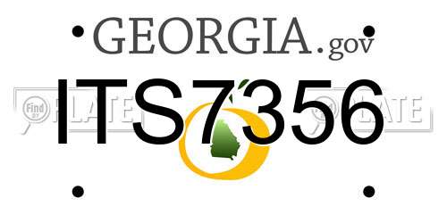 ITS7356 Georgia License Plate