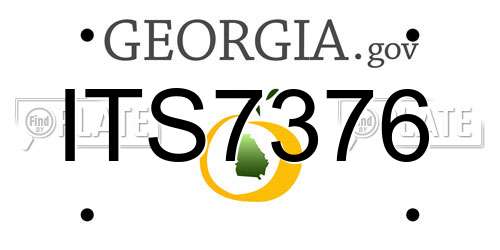 ITS7376 Georgia License Plate