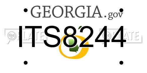 ITS8244 Georgia License Plate
